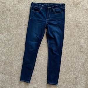 American Eagle Women's Dark Blue Jeggings